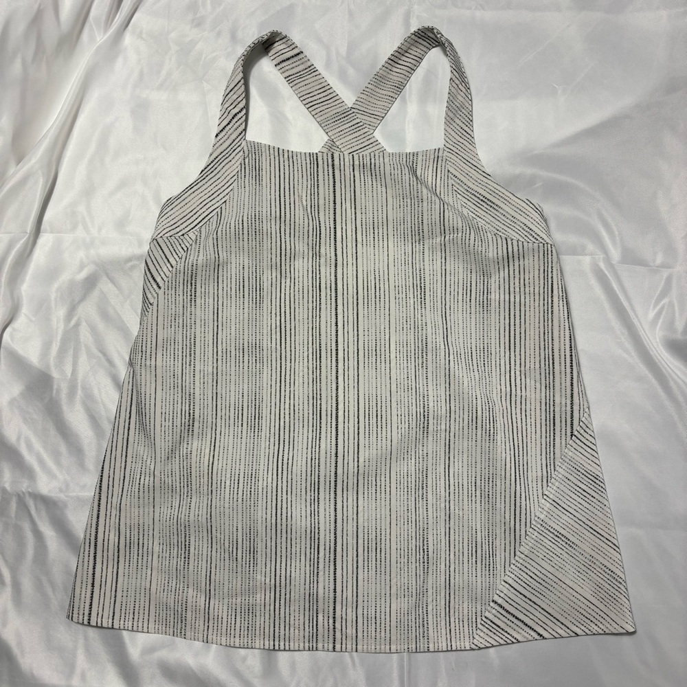 Athleta Black and White Striped Tank Top Size XS
